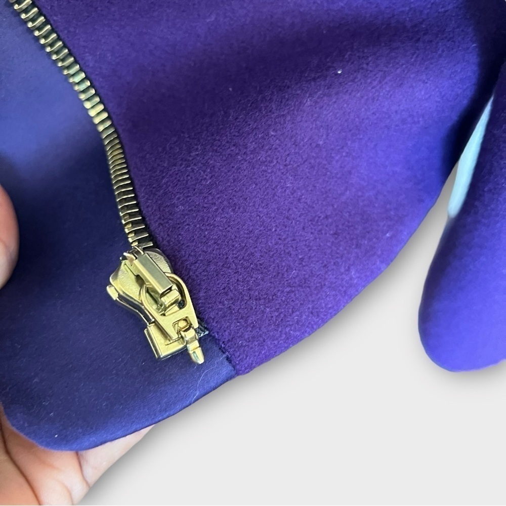Balenciaga Schoolboy Blazer Purple Velvet Trim – F/W 2007 – Sz 38 Made in Italy - Picture 7 of 16